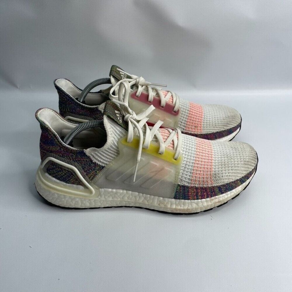Adidas Mens Ultraboost 19 Pride EF3675‎ White Running Shoes Sneakers Size 11